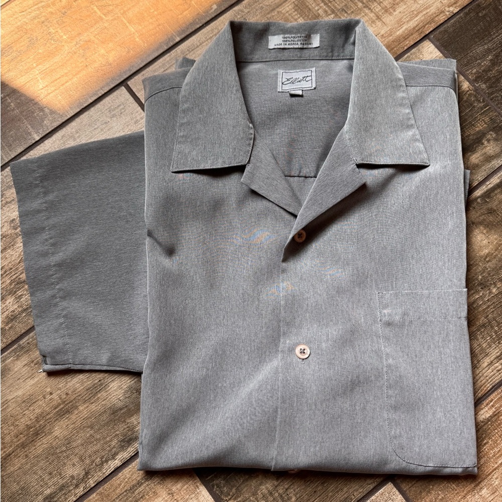 Stylish Gray Button-Down Shirt for Men